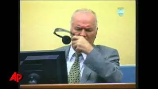 Raw Video: Defiant Mladic Thrown Out of Court