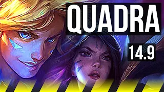 EZREAL & Zilean vs KAI'SA & Thresh (ADC) | Quadra, 1000+ games, Legendary | KR Diamond | 14.9