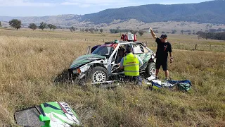 Mitta Mountain Rally 2023 - Stratford / Manning crash