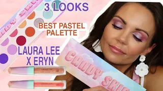 LAURA LEE LOS ANGELES CANDY SKIES | 3 LOOKS | PASTEL PALETTE | @laura88lee  X @erynweaver2563