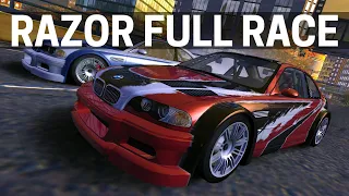 NFS Most Wanted - Stacked Deck BMW M3 GTR vs. RAZOR Full Race