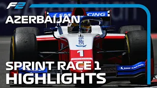 F2 Sprint Race 1 Highlights | 2021 Azerbaijan Grand Prix