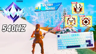 AULA F75 ASMR Chill 😴 Ranked Gameplay 🏆 Satisfying Keyboard Fortnite 240 FPS Smooth 4K