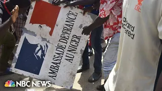 'Niger belongs to us!': Military coup supporters attack French embassy