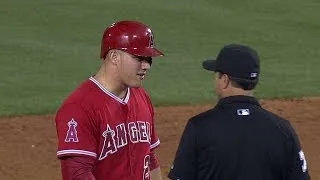 TB@LAA: Out call at second overturned in 7th inning