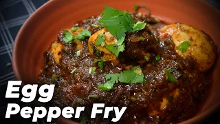 Egg Pepper Fry Recipe | Egg Pepper Masala