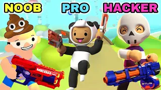 Nerf Epic Pranks - NOOB vs PRO vs HACKER