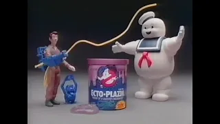 Real Ghostbusters and Stay Puft Marshmallow Man UK TV toy advert