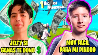 PGOD RETA A JELTY A GANAR 🔥 EN SOLO VS TRIO ARENA POR DINERO 💰 SENSIBILIDAD DE JELTY !!!