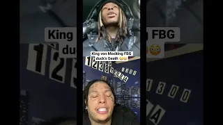 King Von Tells King Yella He Cried When FBG Duck Died 🤔🫣😢😢 #funny #rap #edit #lol #remix #jokes