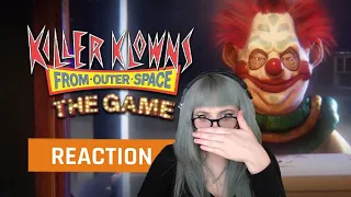My reaction to the Killer Klowns from Outerspace The Game Gameplay Teaser Trailer | GAMEDAME REACTS