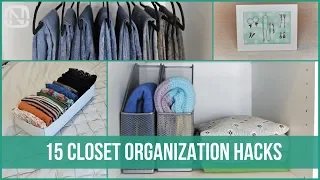 15 CLOSET ORGANIZATION HACKS - How to organize your closet  | OrgaNatic