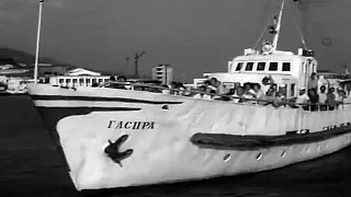 Прогулочное судно "Гаспра" в к/ф "Совесть" (1974) / "Gaspra" pleasure boat in the film "Conscience".