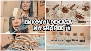 COMPRAS DA SHOPEE| Enxoval de casa e decoração+ Panelas de cerâmica Brinox