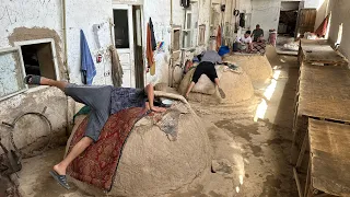 How is bread made? | 12,000 loaves per day. Legendary Samarkand bread