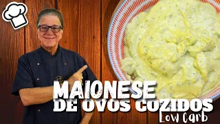 Como fazer maionese saudável com OVOS COZIDOS | Receita deliciosa e MUITO fácil | Chef Zeca
