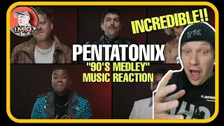 INCREDIBLE!!! Pentatonix Reaction - "90'S DANCE MEDLEY" | NU METAL FAN REACTS |