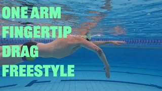 Swimming Drill - One Arm Fingertip Drag Freestyle