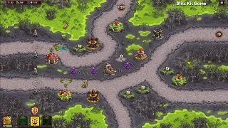 Kingdom Rush Vengeance - A Night in the Swamp - 3 Stars - Map 22