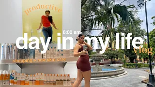vlog; 8am productive & busy day in my life | new skincare, dog mom activities, family time