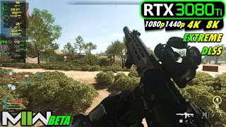 RTX 3080 Ti | Call Of Duty Modern Warfare 2 BETA - Extreme Settings - 1080p, 1440p, 4K, 8K, DLSS