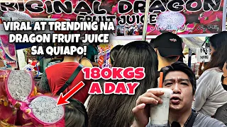 STREET FOOD MANILA | QUIAPO STREET FOOD | TRENDING NA DRAGON FRUIT JUICE SA QUIAPO!