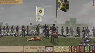 Scourge of War: Waterloo. Multiplayer battle, tactic map with scenes