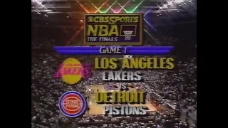 1989 NBA Finals CBS Intro (Pistons vs. Lakers)