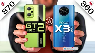 Realme GT NEO 2 vs POCO X3 Pro Full Comparison | 4G vs 5G|860 vs 870 Battle | Which is Best?