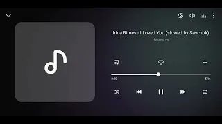 Irina Rimes - I Loved You (slowed by Savchuk)#music#slowed
