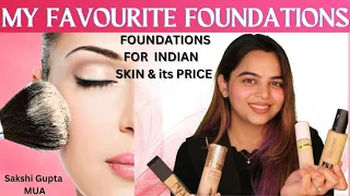 Top 6 Foundations for Indian Skin With Prices @SakshiGuptaMakeupStudioAcademy | My Fav Foundations!