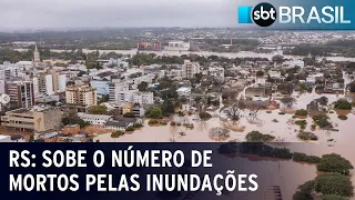 RS: Sobe o número de mortos pelas inundações causadas por ciclone tropical | SBT Brasil (07/09/23)