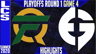 FLY vs EG Highlights Game 4 | LCS Playoffs Summer 2020 Round 1 |  FlyQuest vs Evil Geniuses