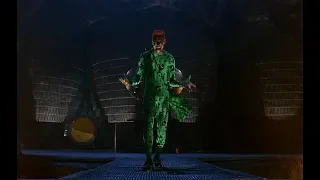 Riddler destroys the Bat Cave