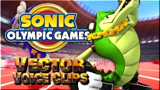 All Vector the Crocodile Voice Clips • Sonic at the Olympic Games • Voice Lines (Keith Silverstein)