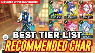 MONSTER UNIVERSE VOLZERK: RECOMMENDED 4⭐ CHAR TO PICK & BEST TIER
