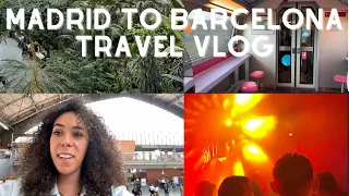 Madrid to Barcelona travel vlog: ouigo train madrid to barcelona (SPAIN TRAVEL TIPS)