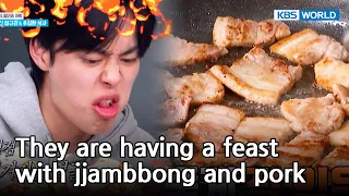 They are having a feast 🍖🥘🍜 [Two Days and One Night 4 Ep.166-4] | KBS WORLD TV 230313