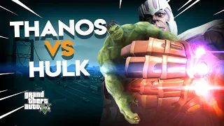 Thanos Infinity Gauntlet KILLS The HULK | GTA 5 Thanos Mod