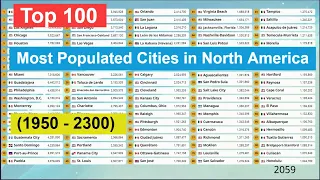 Top 100 | Most Populated Cities in North America  (1950 - 2300)