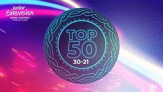 Junior Eurovision Top 50 Most Watched 2022 - 30 to 21