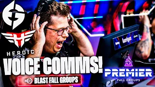 A Strong Start to BLAST Fall Groups! FaZe VOICE COMMS v EG & Heroic!