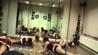 Christmas pole dance routine