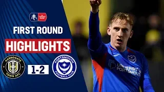 Ronan Curtis Rocket Sends Portsmouth Through! Harrogate Town 1-2 Portsmouth | Emirates FA Cup 19/20