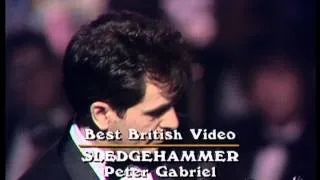 Peter Gabriel wins British Video presented by Mike Read | BRIT Awards 1987