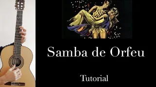 Samba de Orfeu (L. Bonfa), Guitar tutorial, sheet and Tab