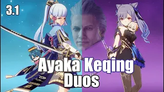 Ayaka & Keqing Duos | 9 Stars | 3.1 Spiral Abyss Floor 12