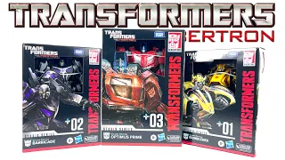 Unboxing Studio Series War For Cybertron Gamer Edition Wave 1 Bumblebee, Barricade & Optimus Prime