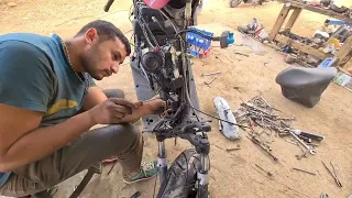 اصلاح وتجديد احطب دراجة aerox🙁  جات من الدار البيضاء  full MALOSSI 70CC 🔥 تولع وشوف للخر