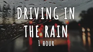 Driving in the Rain 1 Hour | ASMR Rainy Drive Sounds | Sleep, Meditation, Study, White Noise